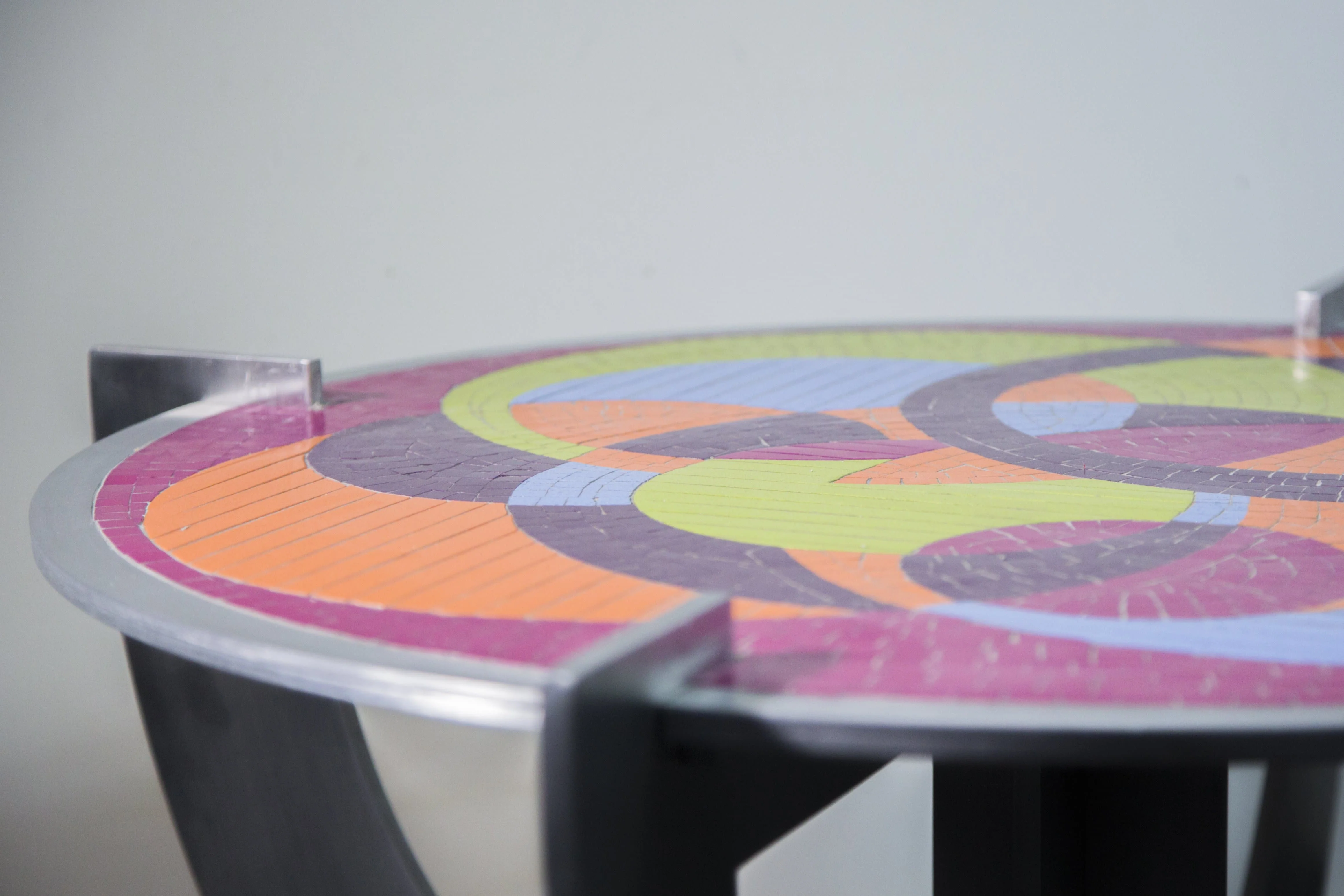 Circular Madness - Geometric Mosaic Table - Image 3