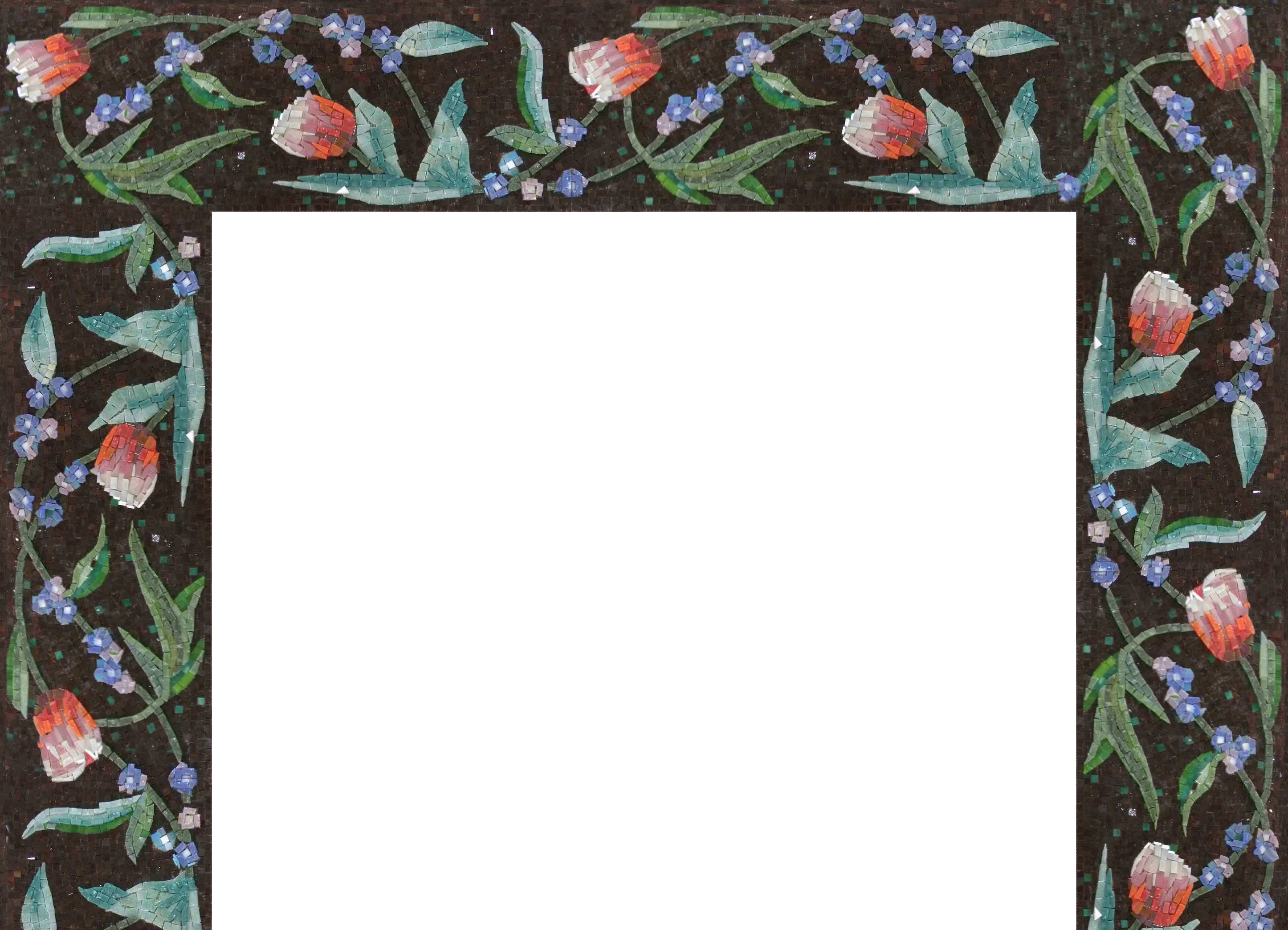 Floral Vine Border - Luxury Home Decor Mosaic Modern Fireplace - Mesh Backing - Image 3