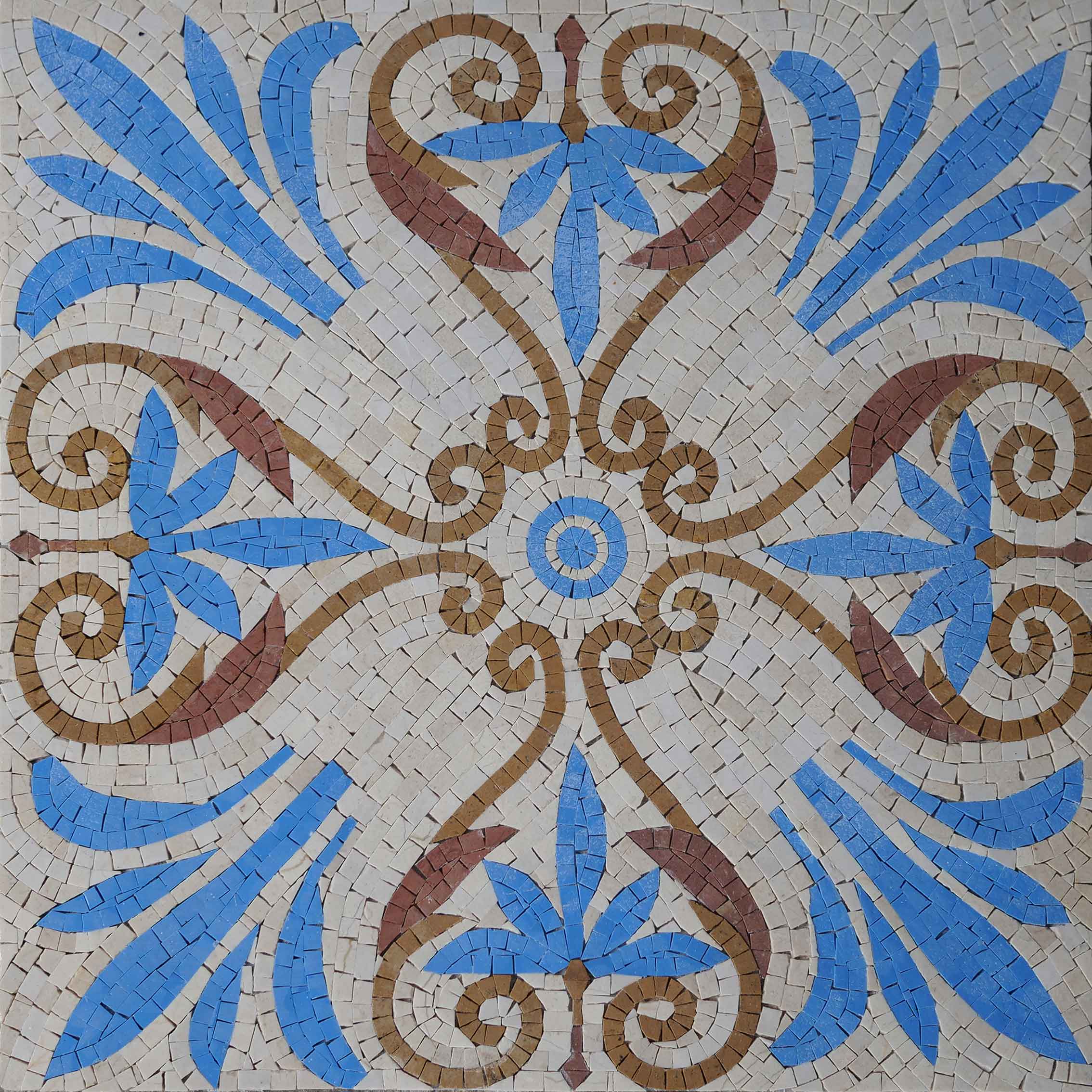 Geometric Starburst Floral Pattern - Mosaic Kit - Mesh Backing - Image 10
