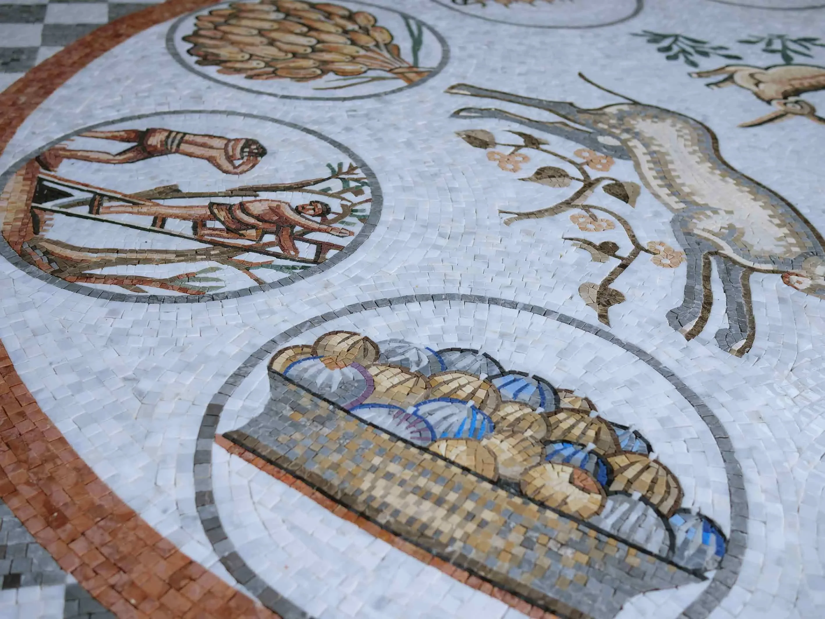 Ancient Mosaic - Ancient Animals & Food - Image 2