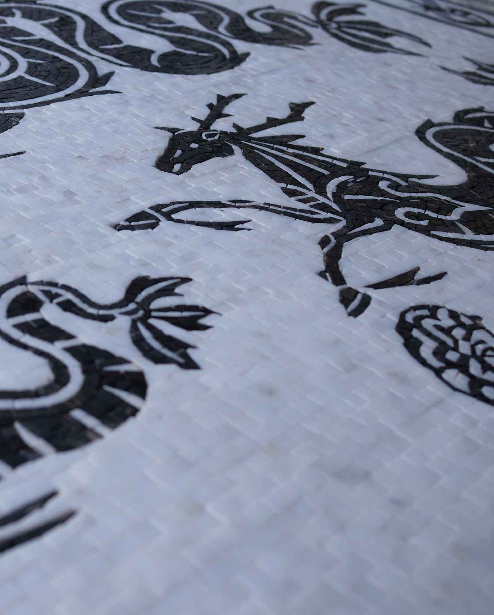 Mythological Creatures - Mosaic Paintings Artwork - Mesh Backing - Image 3
