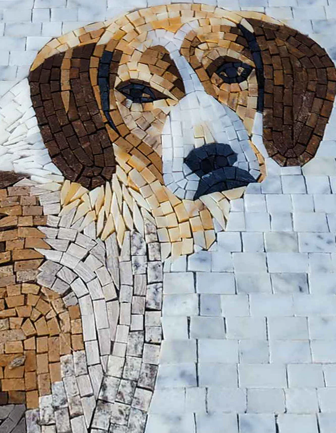 Memories Canine Companionship - Abstract Mosaic - Mesh Backing - Image 2
