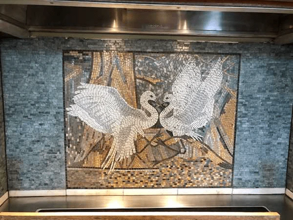 Mosaic Wall Art - Romantic Herons | Luxury Handcrafted Decor - Image 4