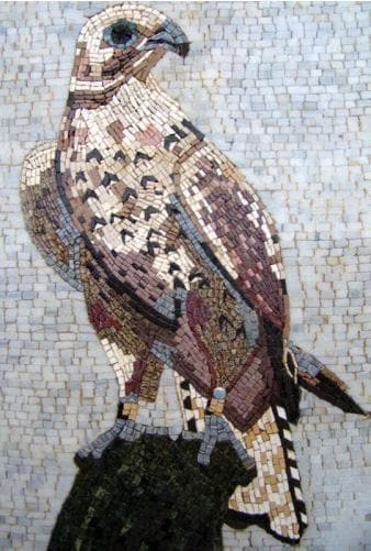Royal Falcon Mosaic Design