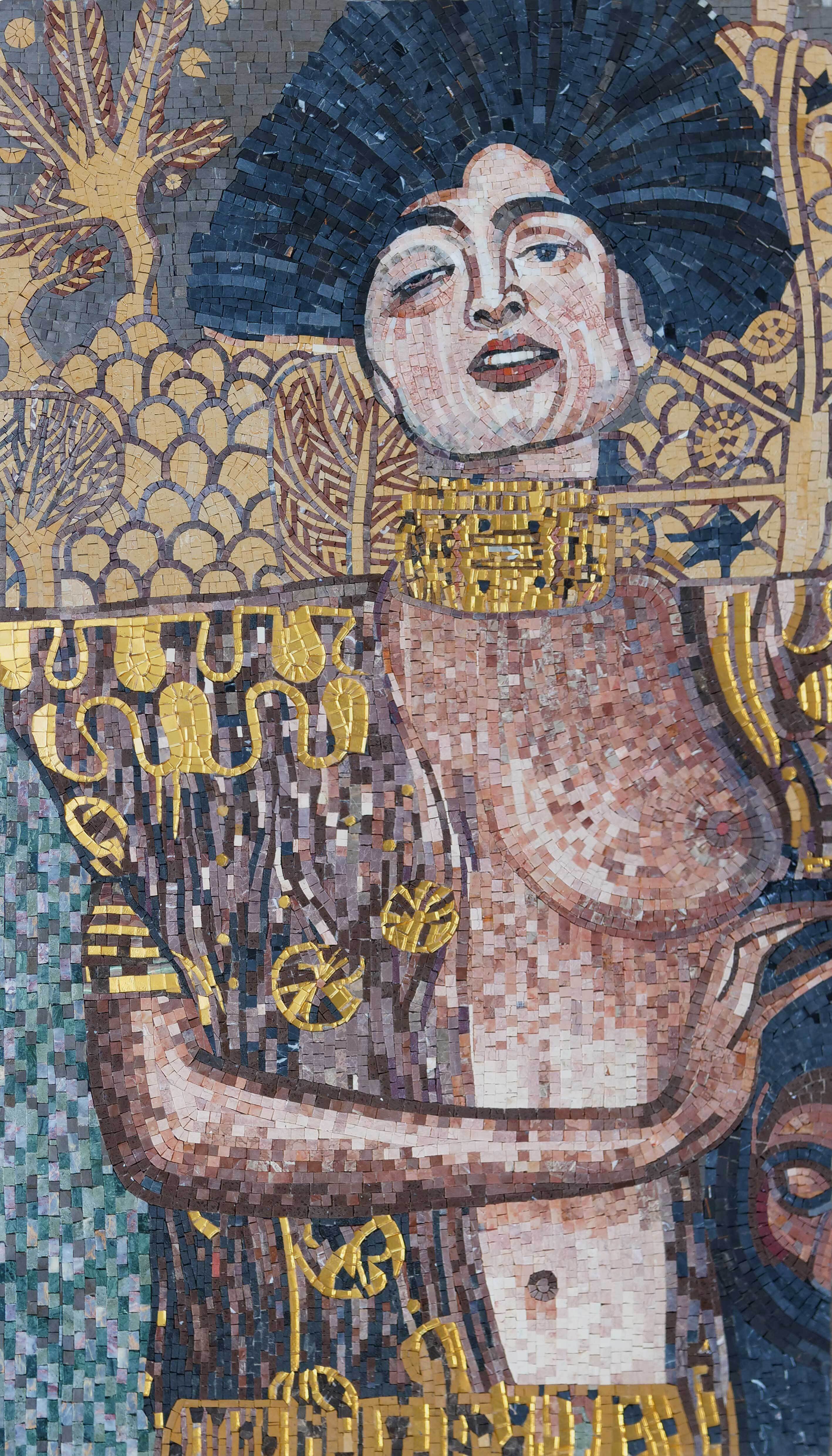 Figure Portrait - Sunset Mosaic Reproduction - Mesh Backing