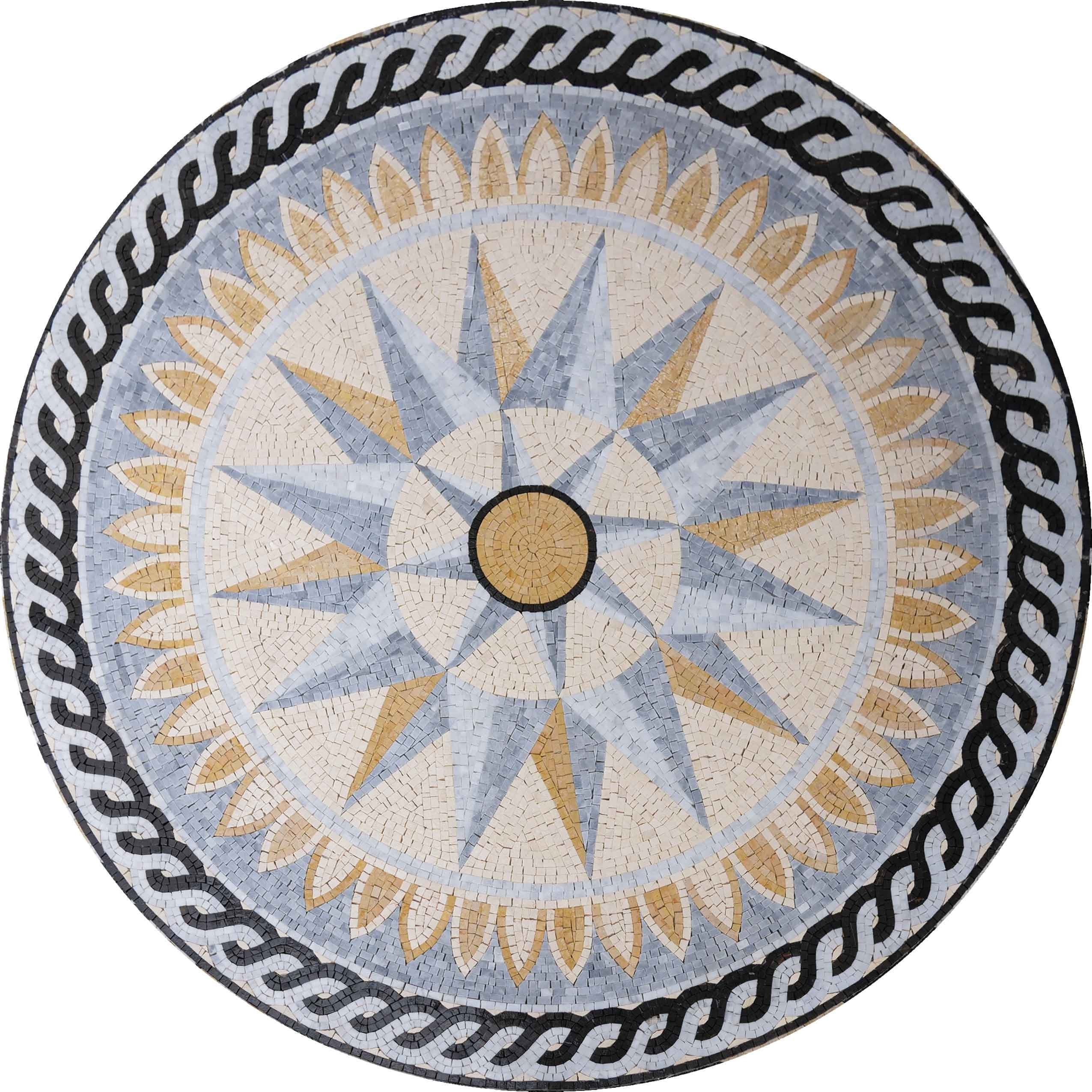 Oceanus - Nautical Mosaic Medallion