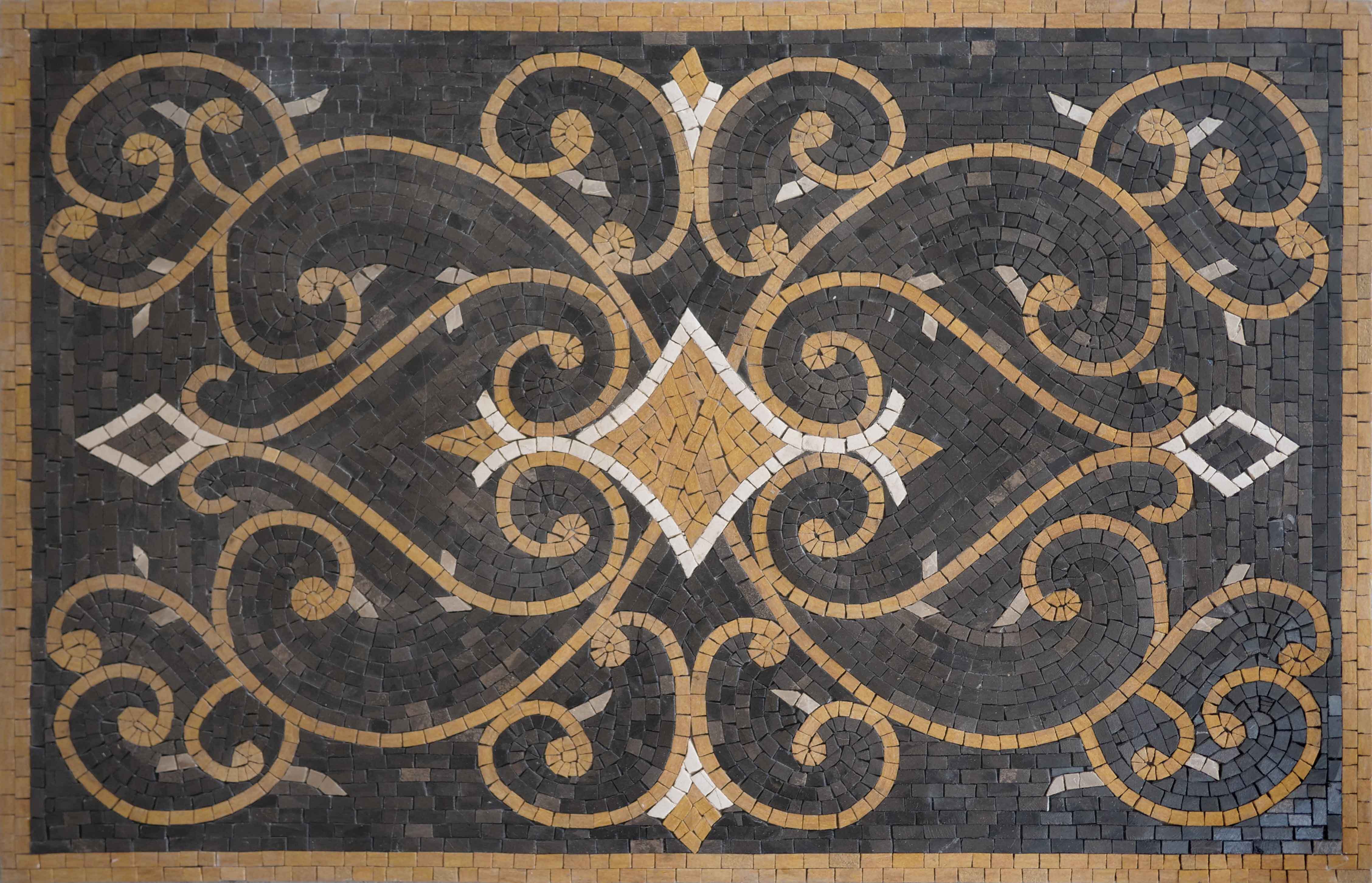Rectangular Rug Mosaic - Varina