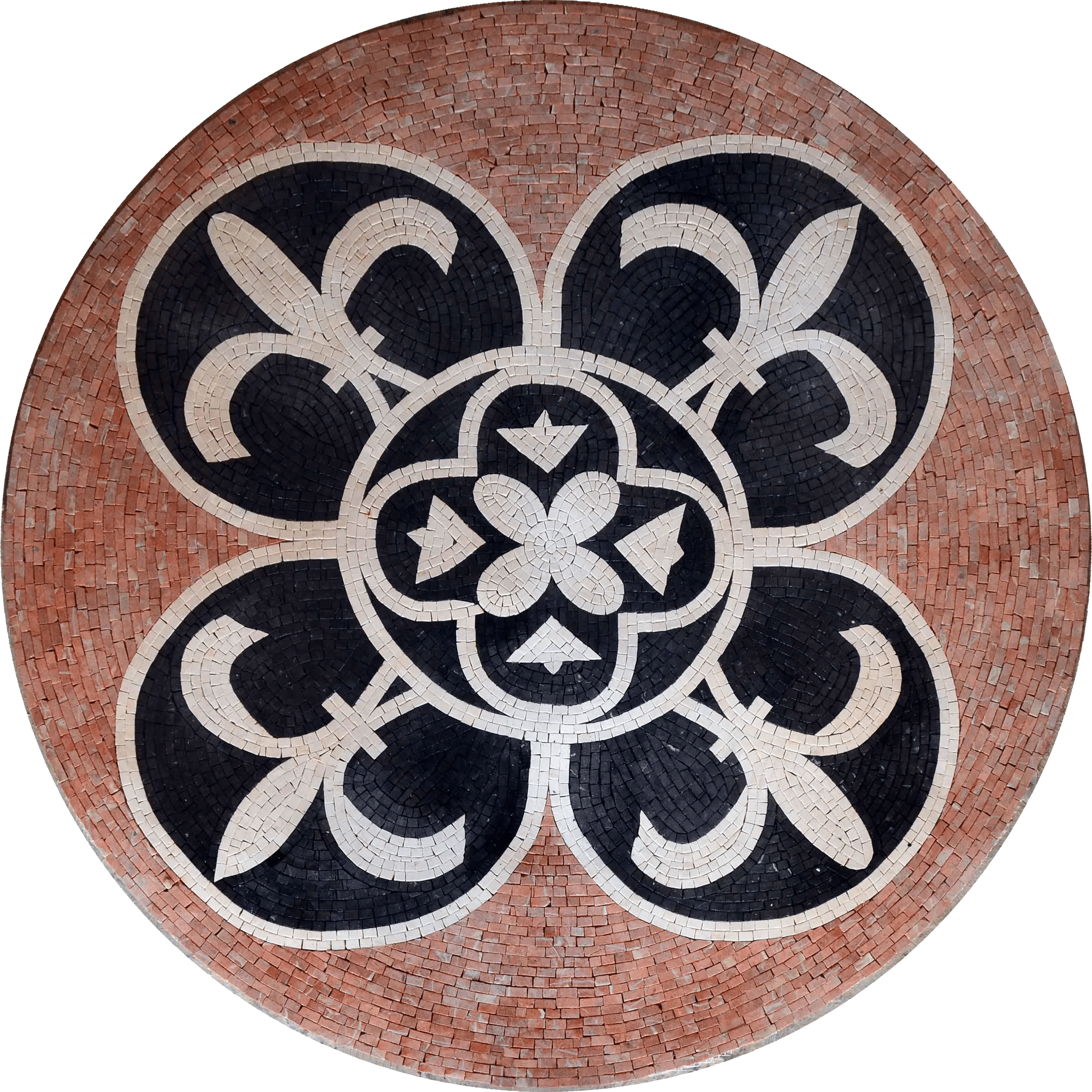 Mosaic Medallion - Medieval Flowers