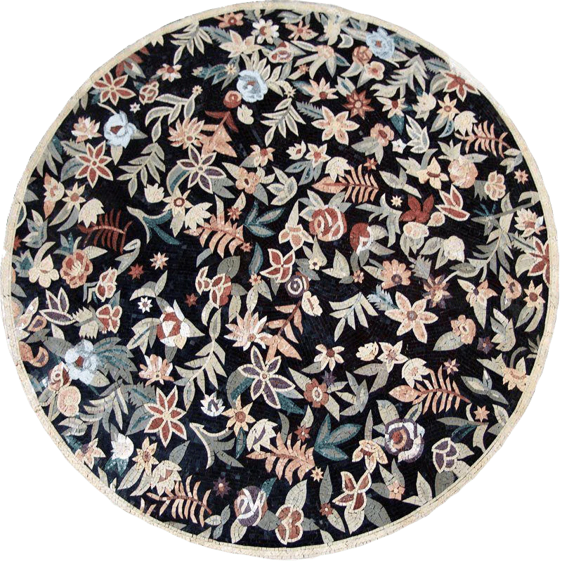 Floral Garden - Mosaic Designs Wall Art - Mesh Backing