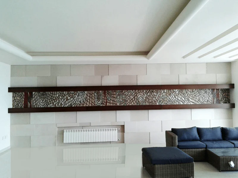 Abstract Geometric - Marble Mosaic Shades Modern Wall Insert - Mesh Backing - Image 2