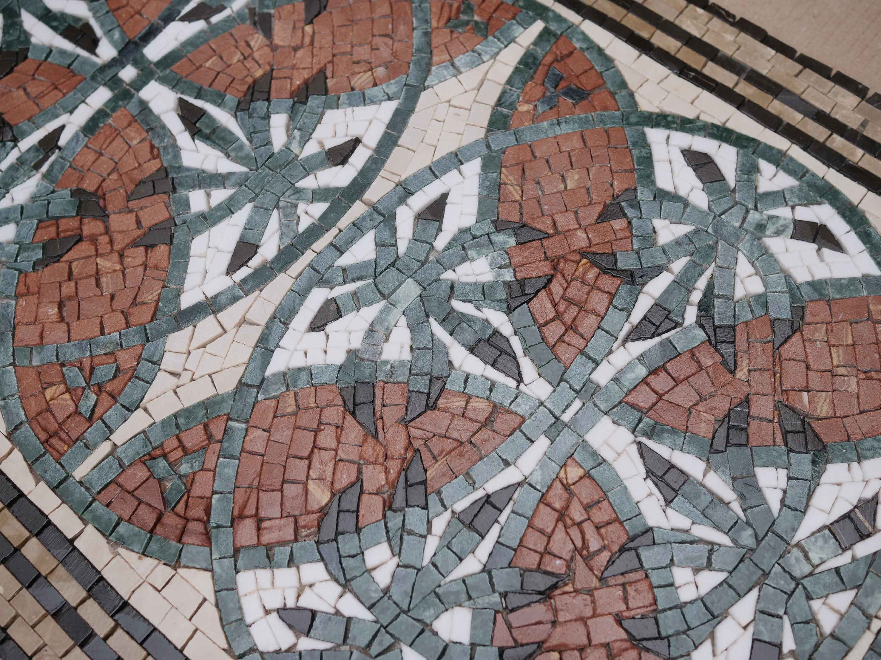 Geometric Rectangular Rug - Mosaic Artwork - Image 2