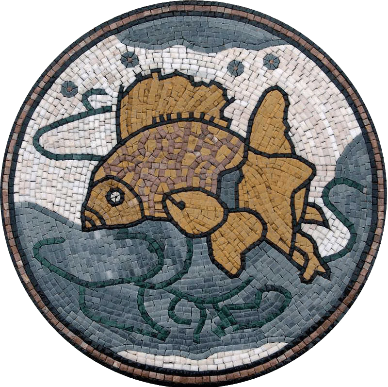 Handmade Medallion Mosaic Fish