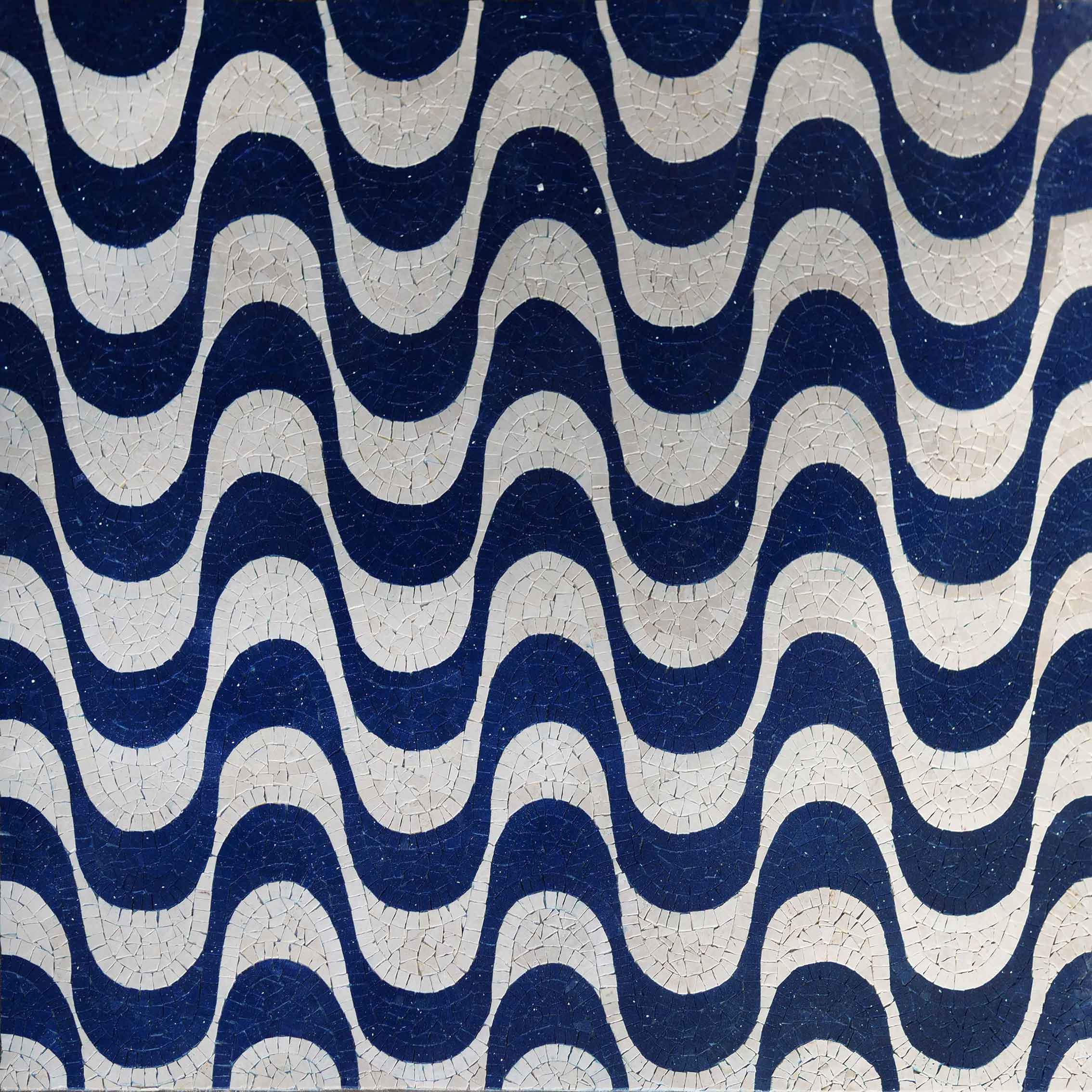 Patterned Stone Pattern - Mosaic Wall Murals Geometric - Mesh Backing