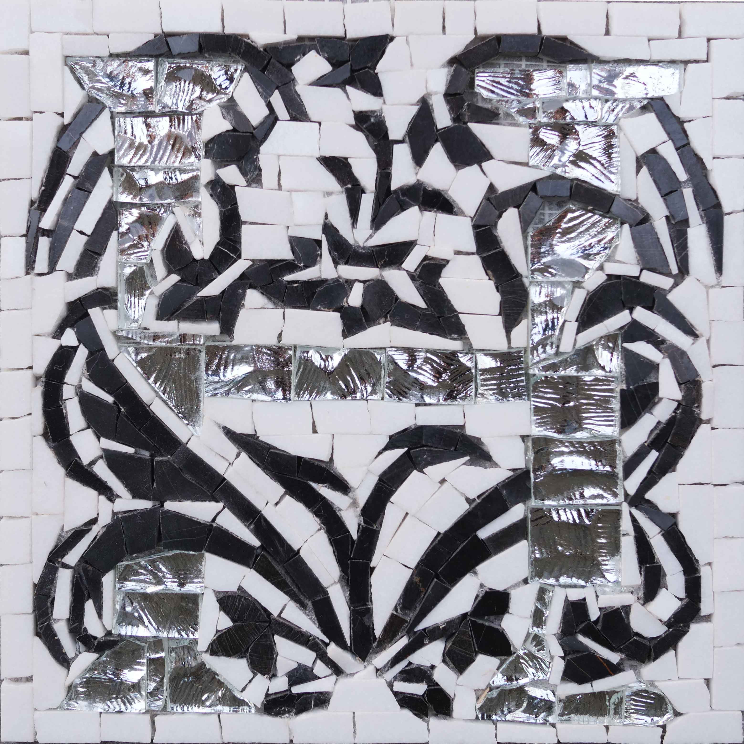Dreamy Black & White Mosaic Pattern