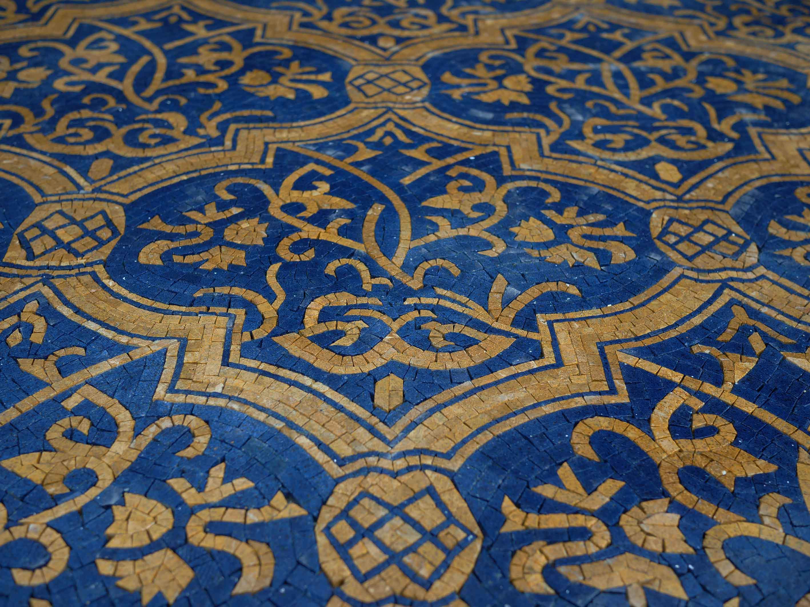 Floral Vine Pattern - Mosaic Flooring Arabesque - Mesh Backing - Image 2
