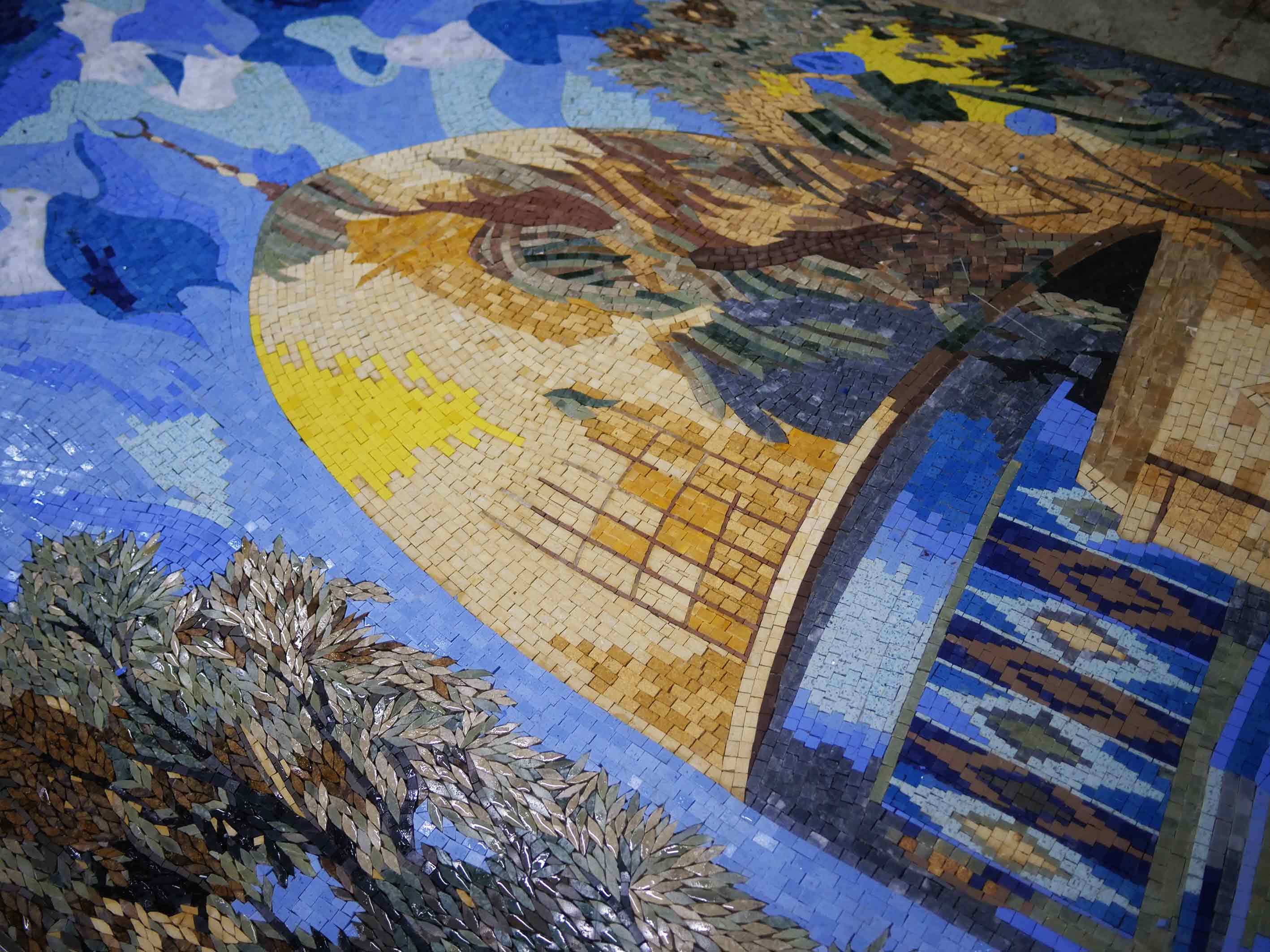 Aqsa Mosque Scene - Mosaic Tile For Kitchen Backsplash Islamic - Mesh Backing - Image 2