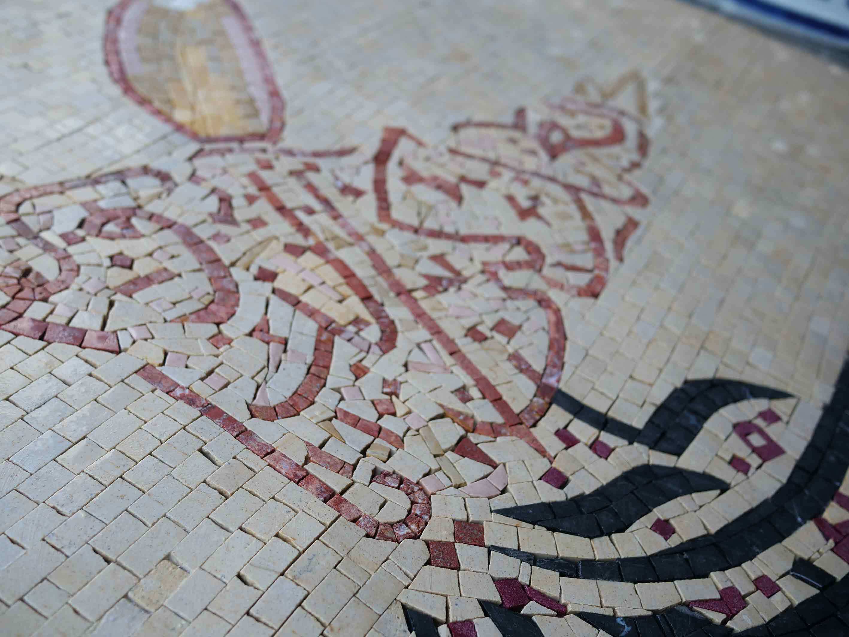 Whirling Dervish Figure - Mosaic Portrait Artwork - Mesh Backing - Image 2