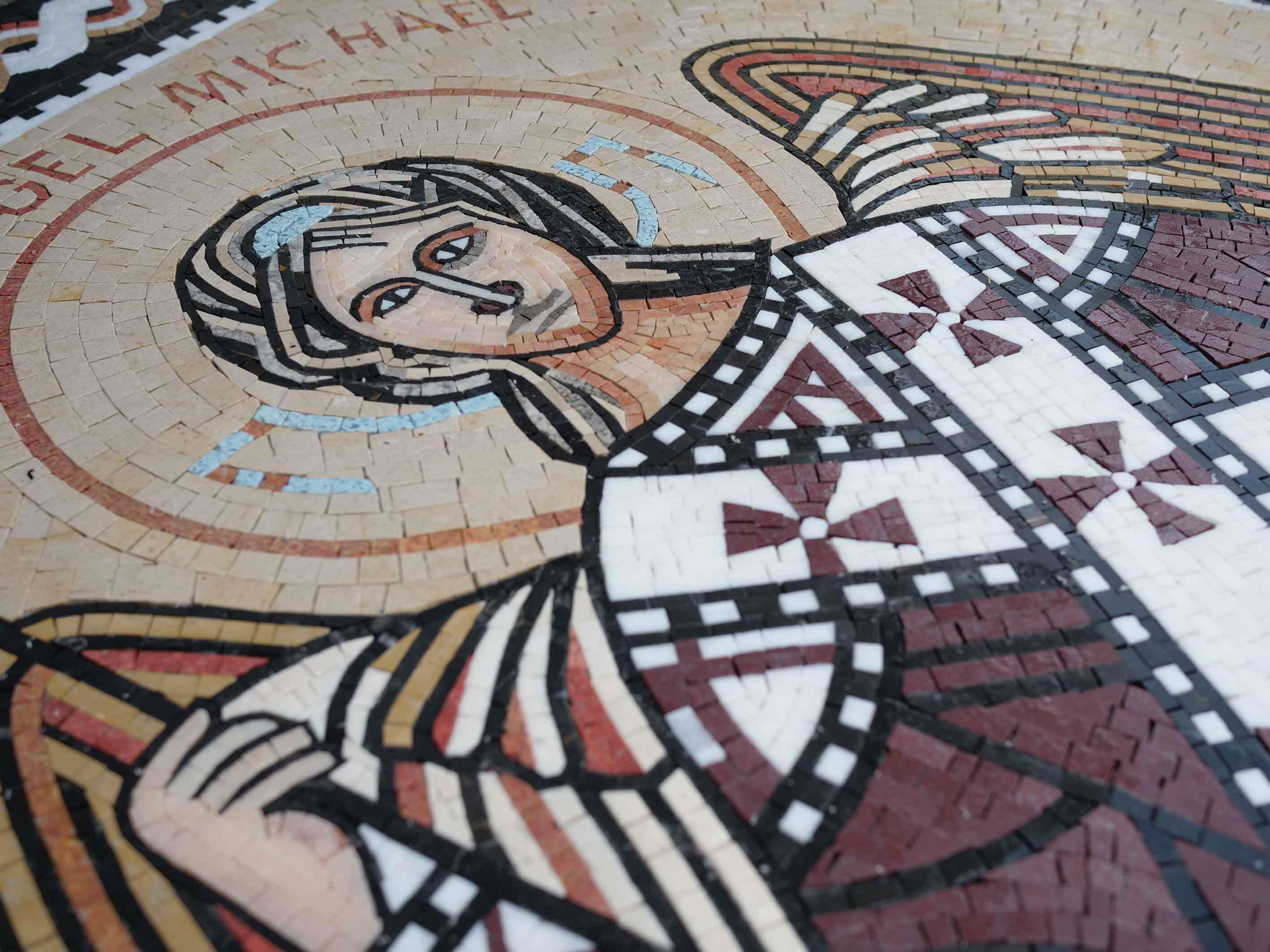 Religious Mosaic Art - Archangel Michaec - Image 2