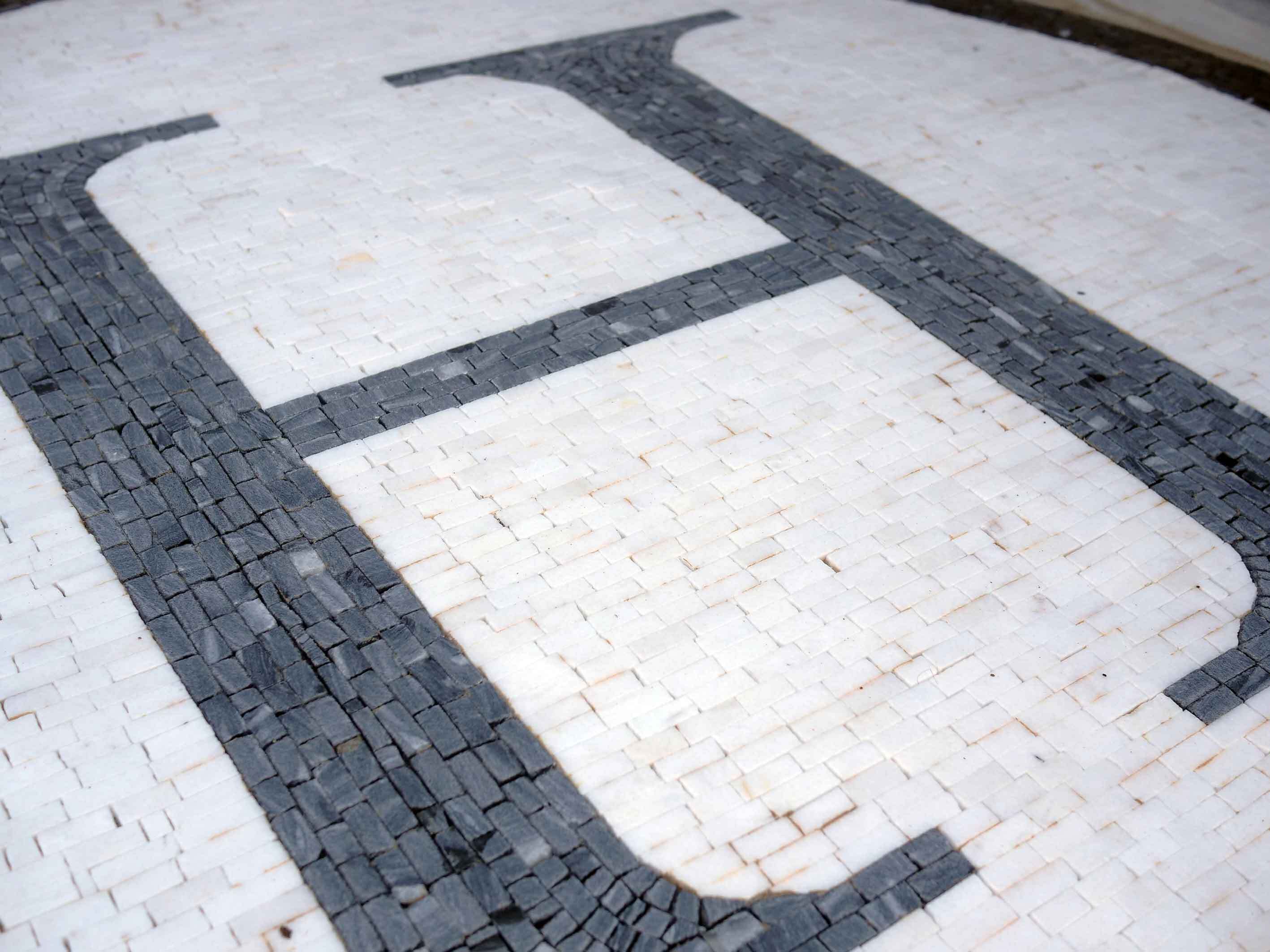 Letter Artwork - Mosaic Wall Art Outdoor - Mesh Backing - Image 2