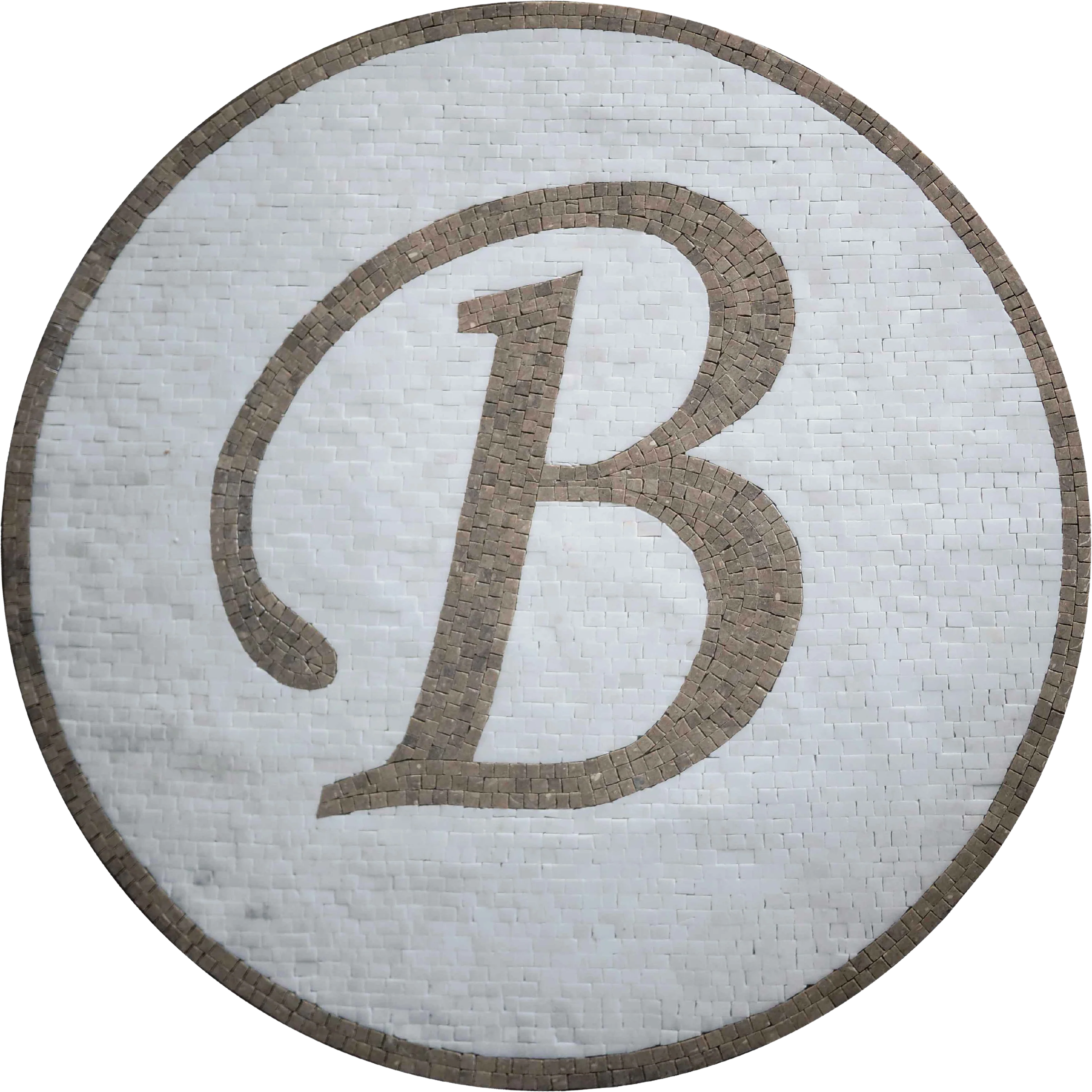 Monogram Initial - Sun Mosaic - Mesh Backing